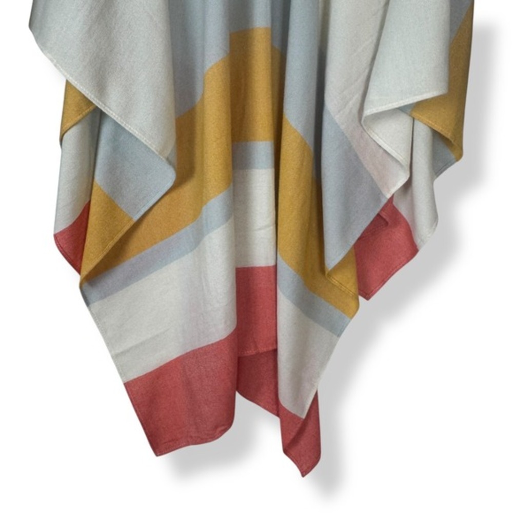 MerSea Catalina Travel Wrap One Size Striped Coastal Chic Resort Poncho Coverup - Picture 4 of 8
